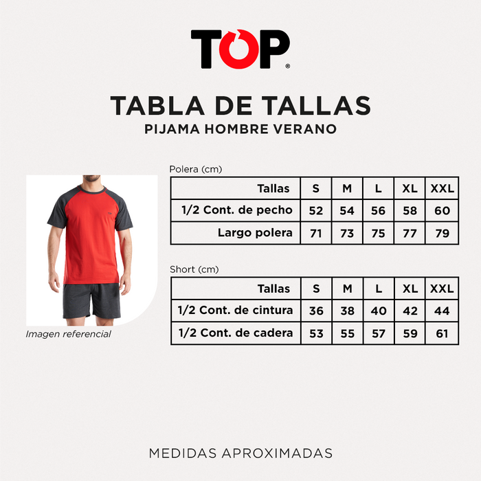 Pijama Hombre Verano Algodón C2