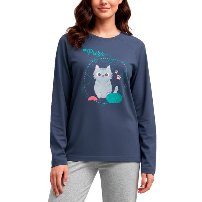 Pijama Invierno Mujer Algodón C4
