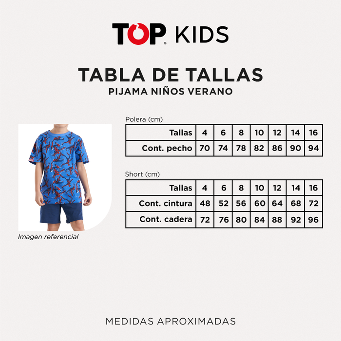 Pijama Verano Niño Algodón Marvel C2