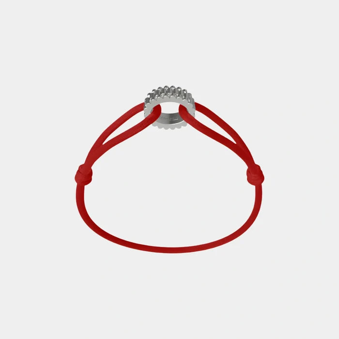 Wecord Regent Cord Bracelet, Red