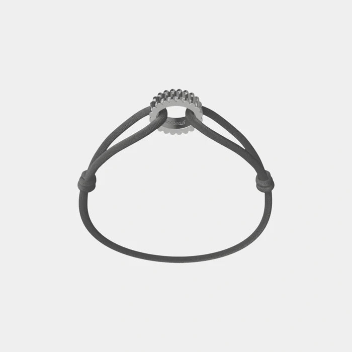 Wecord Regent Cord Bracelet, Dark Grey