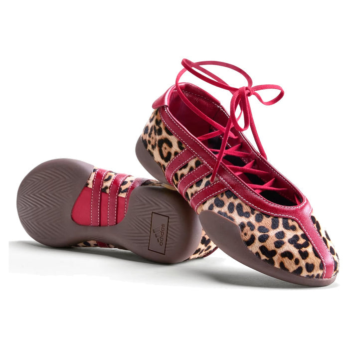 Adidas Taekwondo Mei Ballet Leopard Print Team Victory Red (Women's) sneakers — style KJ0647 — photo 2 of 5