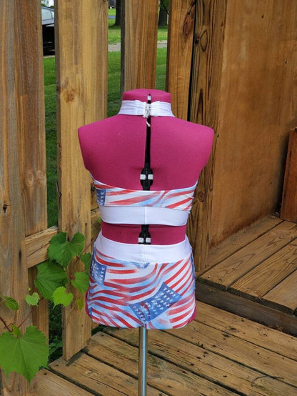 Youth large 'Merica 2 piece dance set